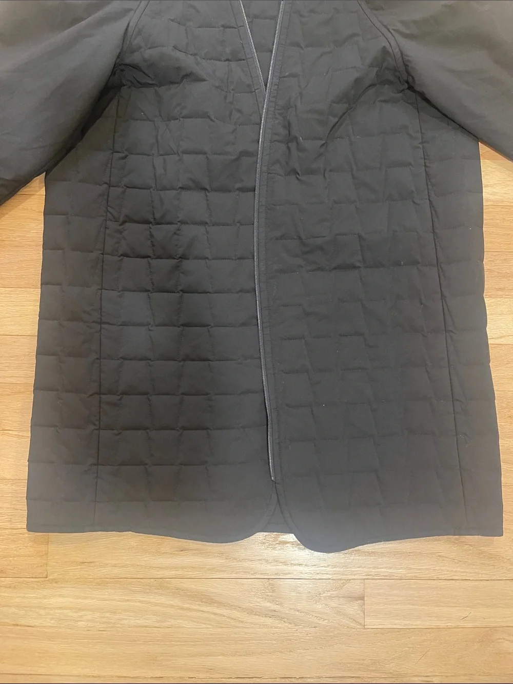 Akris Punto Black Quilted Long Puffer Under Coat - Picture 4 of 8